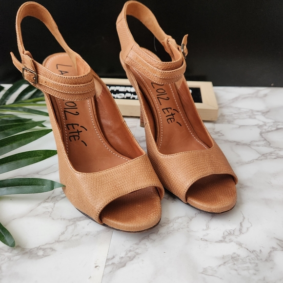 Lanvin 2012 Ete Ankle Strap Open Toe Heel Sandals - Picture 2 of 9